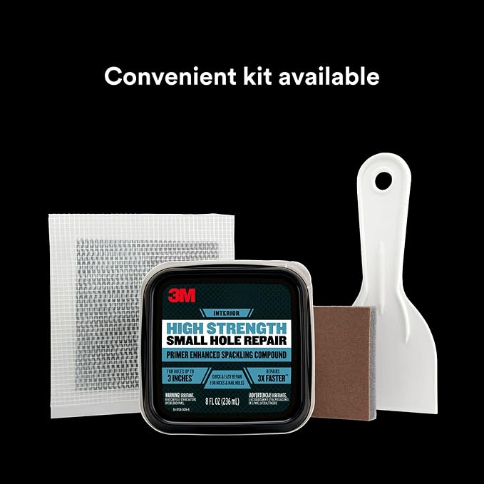 3M High Strength Spackling Compound, 32 oz., Small Hole Repair Primer Enhanced - Image 5