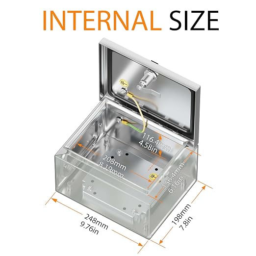 Stainless Steel Enclosure, IP65 Waterproof Electrical Box - Image 6