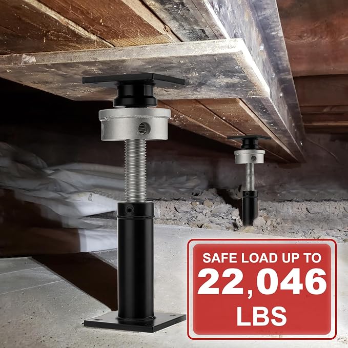 House Floor Jack, 9.5-15" Screw Jack Home Leveling, 046LBS Load Capacity | - Image 3