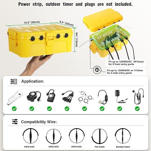 Large Outdoor Electrical Box Waterproof, - Image 2
