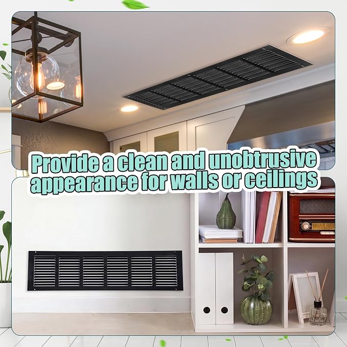Blulu 6 Pack Fit for 30 x 6 Inch Duct Opening Return Air Vent Cover - Image 3