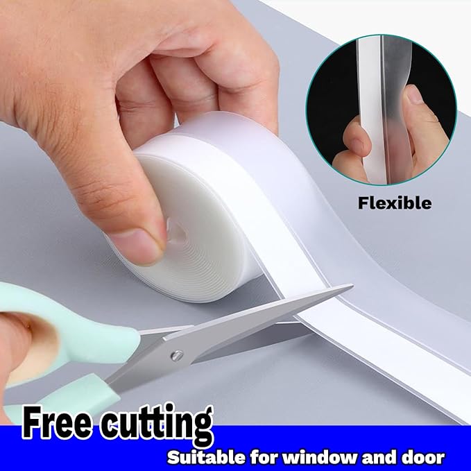Weather Stripping Door Seal Strip 33 Feet Strip Bottom Draft Insulation Stopper - Image 4
