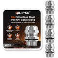 QILIPSU 4pcs 3/4" NPT 304 Stainless Steel Cable Gland Waterproof IP68 Metal by QILIPSU