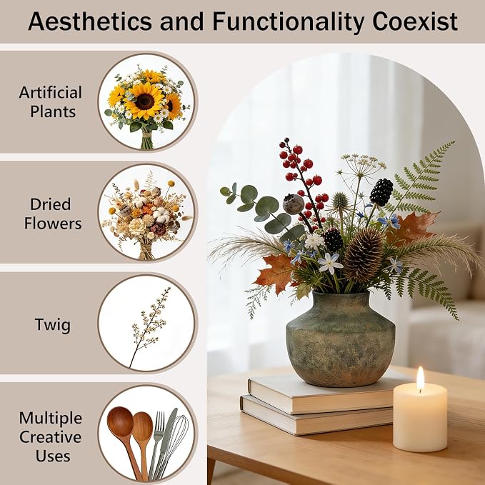 5.5 Inch Ceramic Vase, Small Decorative Vase - Image 6