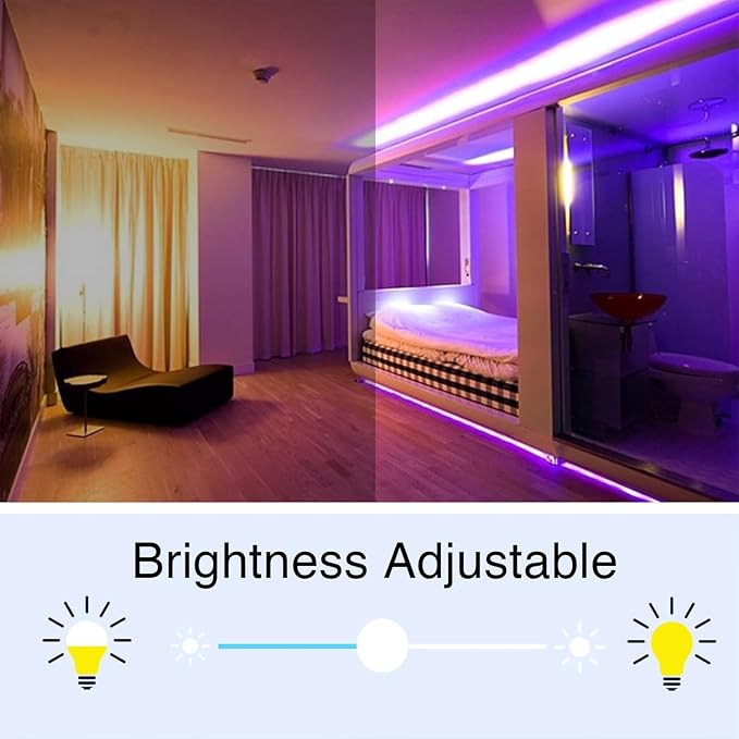 VOLIVO 130FT LED Strip Lights RGB Color Changing | 44-Key IR Remote Control - Image 7