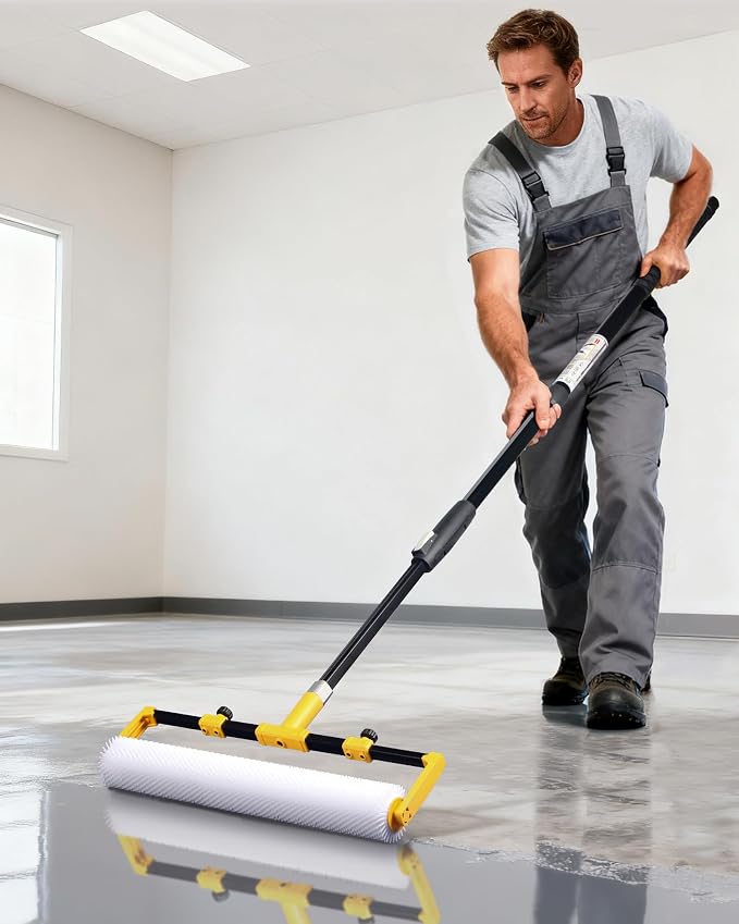 VOOMEY 18 Inch Spiked Roller for Epoxy Floor & Self Leveling Cement | Large - Image 2