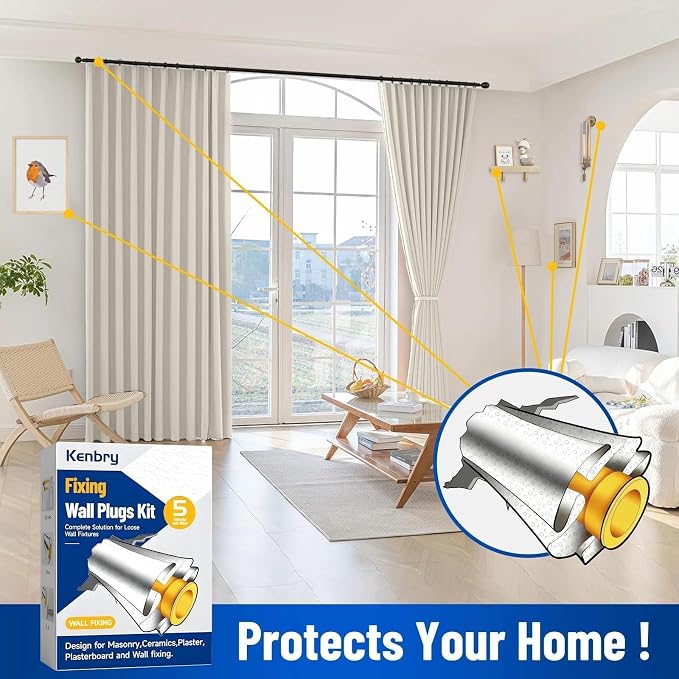 Kenbry Drywall Anchor Repair Kit, 1.96' x 39.37' Patch Easy Cut - Image 3