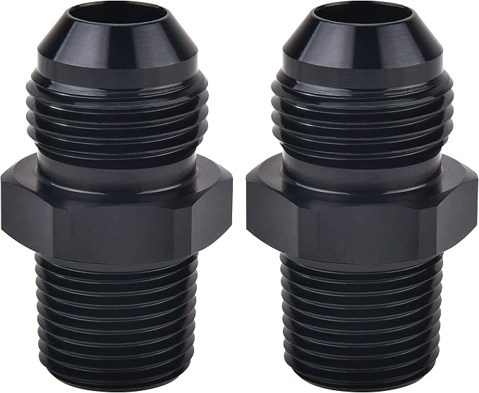 EVIL ENERGY 10AN Male Flare to 1/2" NPT Pipe Fitting Adapter Aluminum Straight by EVILENERGY