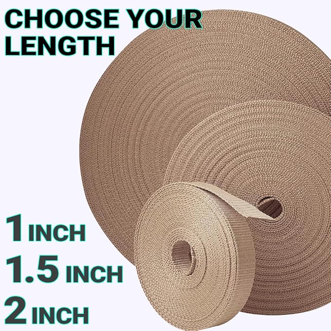 Webbing Strap, 3/4" to 2", 10-50 Yds, EDC gear, backpack repair and pet dog - Image 7