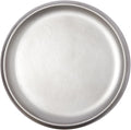 DN DECONATION Silver Ottoman Tray, Large Round Decorative Trays by DNDECONATION