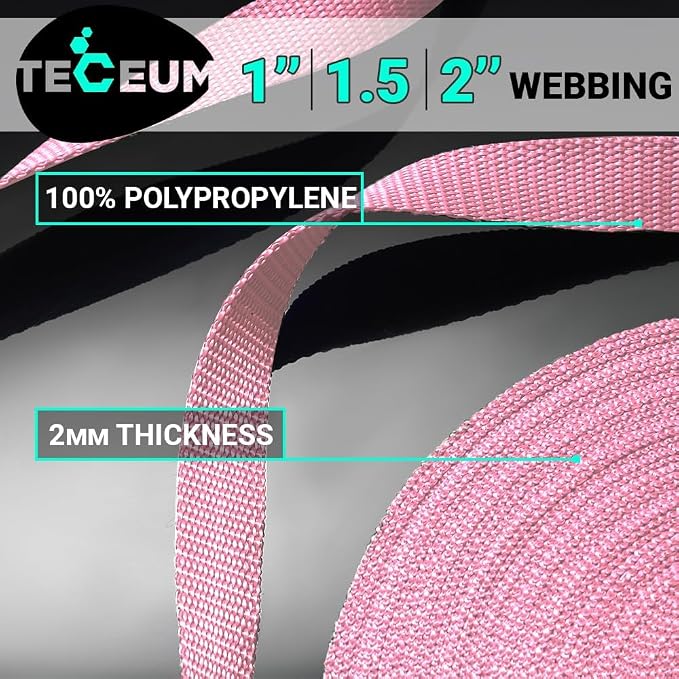 Webbing Strap, 3/4" to 2", 10-50 Yds, EDC gear, backpack repair and pet dog - Image 2