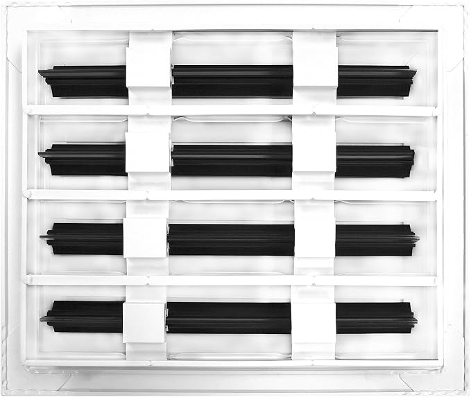 BUILDMART - 10x8 White Modern AC Vent Cover - Decorative Air Vent - Standard - Image 2