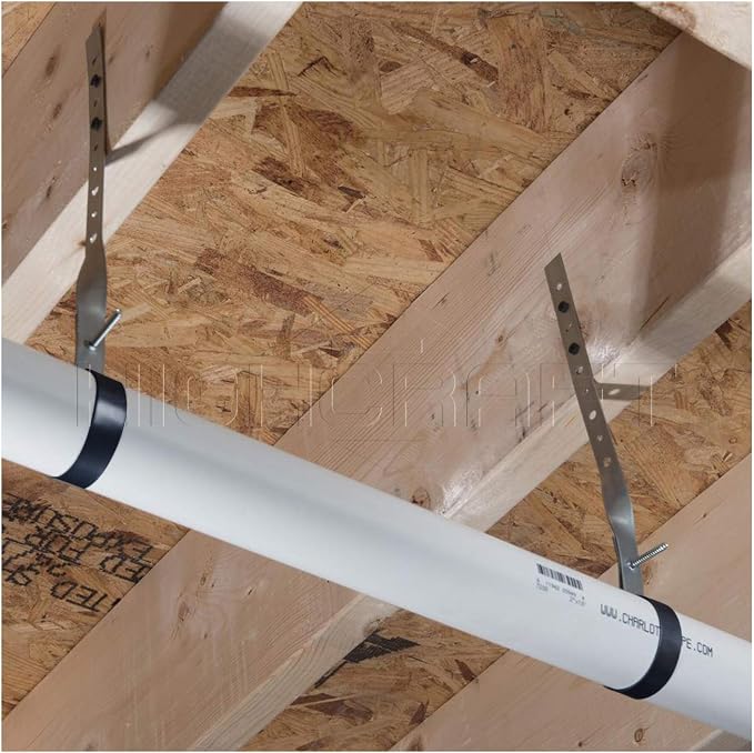 Highcraft IEX-Q04 DWV Pipe Hanger Galvanized Steel, 4 in - Image 7
