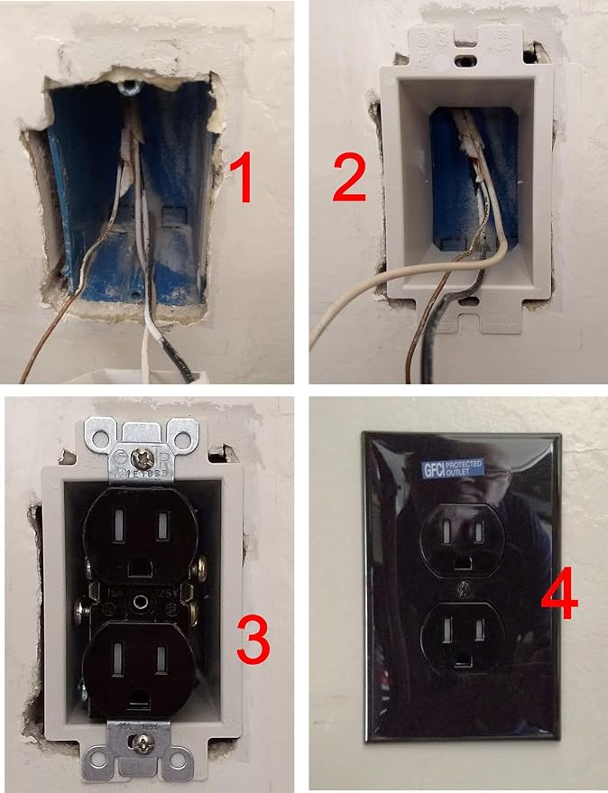 iMBAPrice BE1-5 Electrical Box Extender 5 Pack, UL Listed 1-Gang Non-Metallic - Image 9