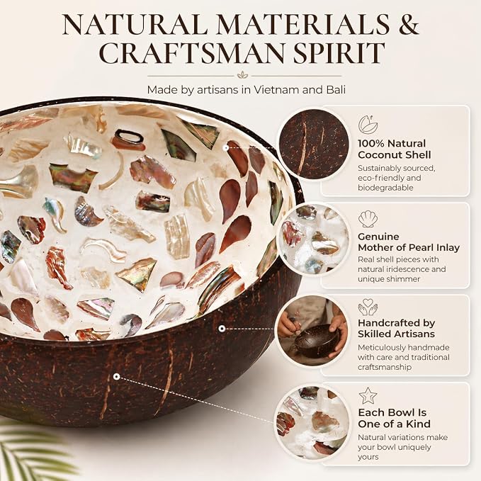 Natural Coconut Bowl Key Decorative - Image 3