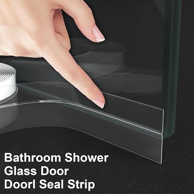 Weather Stripping Door Seal, 40 Ft Shower Door Seal, 25mm | Flexible door sweep - Image 6