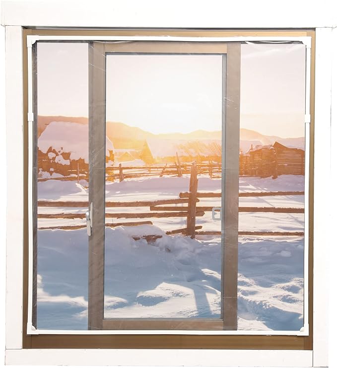 DIY Magnetic Window Insulation kit Transparent Film - Image 2