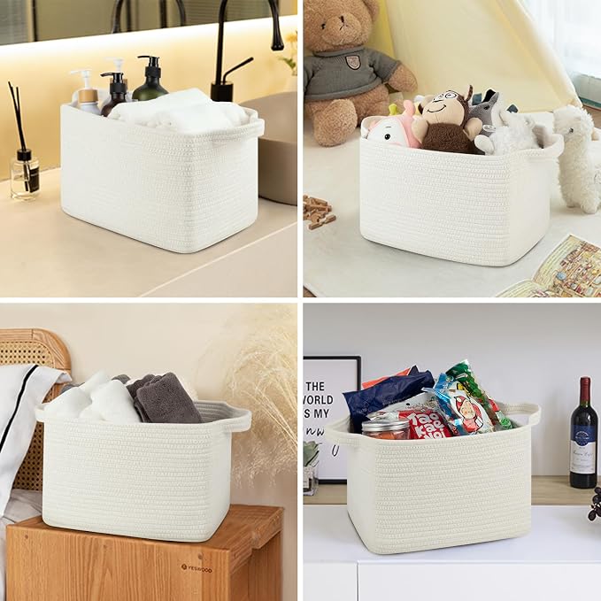 OIASKET Storage Basket for Organizing, Woven Baskets for Storage, Rectangle - Image 5