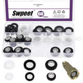 Swpeet 60Pcs 3 Sizes Rubber Silicone Flat and Convex Water Hose Washer Seal O by Swpeet