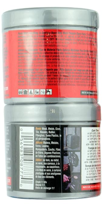 PC Products PC-7 Epoxy Adhesive Paste, Two-Part Heavy Duty, 1/2lb in Two Cans - Image 2