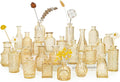 SUPMIND Glass Bud Vases Set of 24, Small Gold Amber Flower Vases in Bulk | Mini by SUPMIND