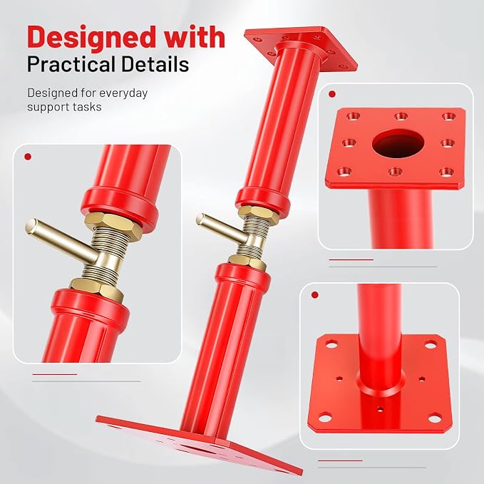 House Jacks for Leveling, 4 Pack House Floor Jack 12-22 Inch Adjustable Jack - Image 6