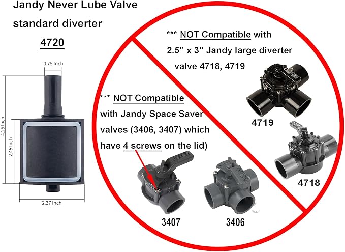 ATIE Pool Valve Diverter Kit 4720 Replacement - Image 4