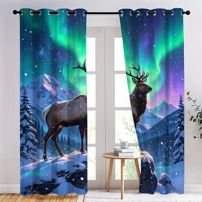 Aurora Forest Curtains 63 Inches Long by Unknown