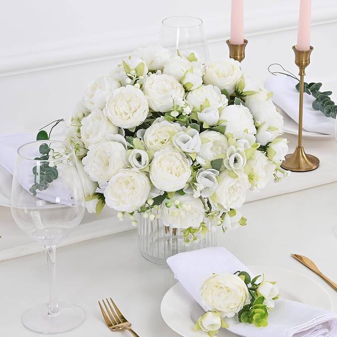 8 Packs Peonies Artificial Flowers - Image 2