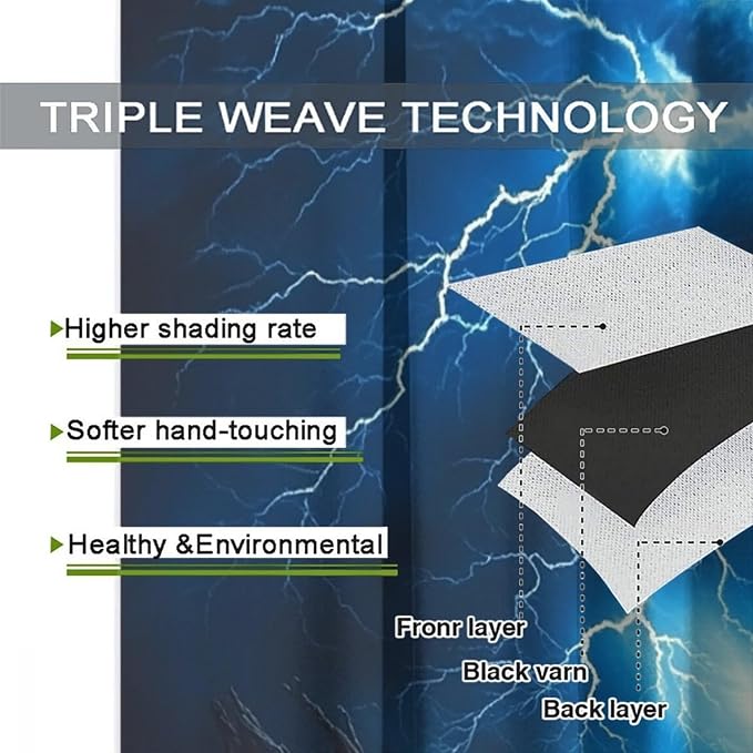 Horror Tornado Clouds Blackout Curtains - Image 7