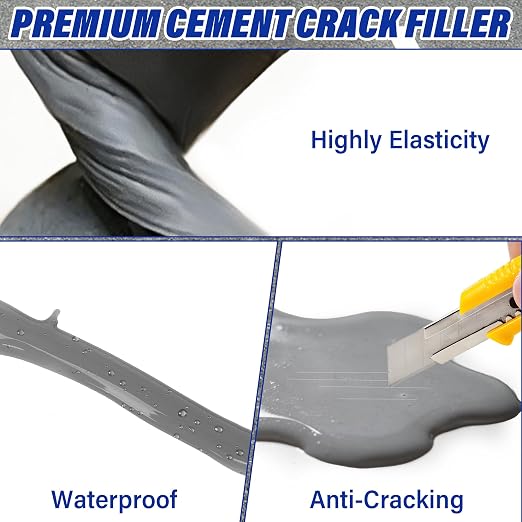Concrete Crack Filler, 33.8 fl oz Self-Leveling Flexible Repair Sealant - Image 5