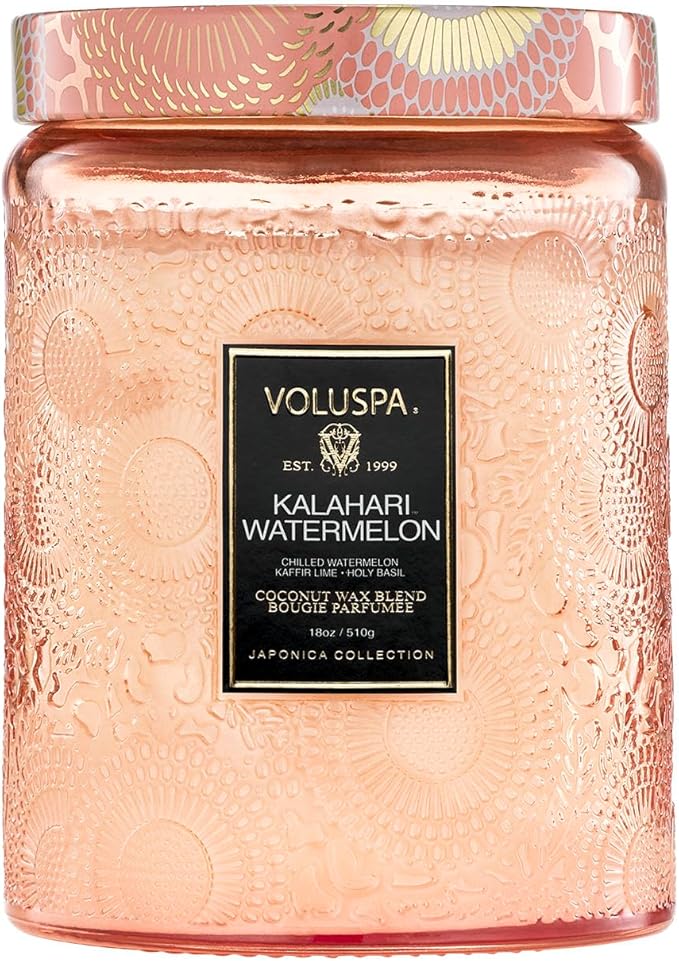 Voluspa Kalahari Watermelon, Large Candle Jar, 18 oz, 100 Hour Burn Time by Unknown