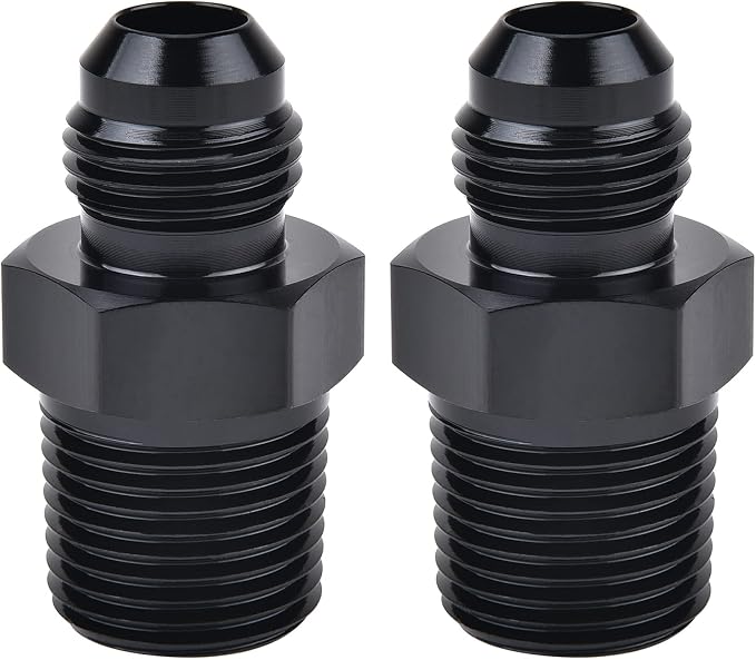 EVIL ENERGY 6AN Male Flare to 3/8" NPT Pipe Fitting Adapter Aluminum Straight by EVILENERGY