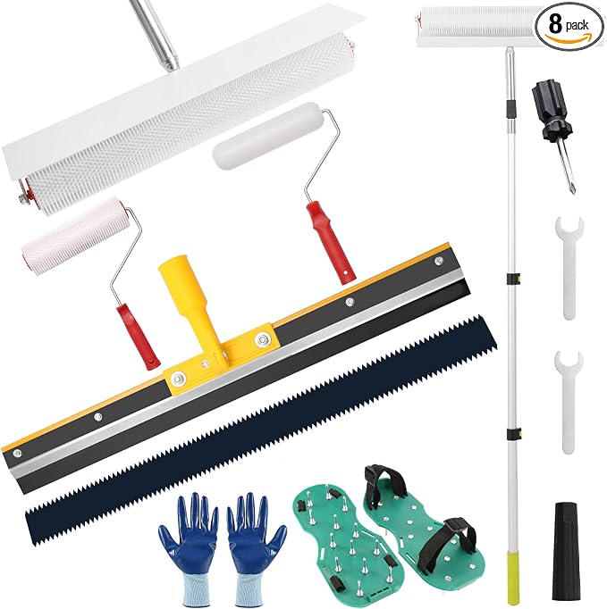 Wayona Self Leveling Concrete Tool Kit, Epoxy Floor Paint Tool by Wayona