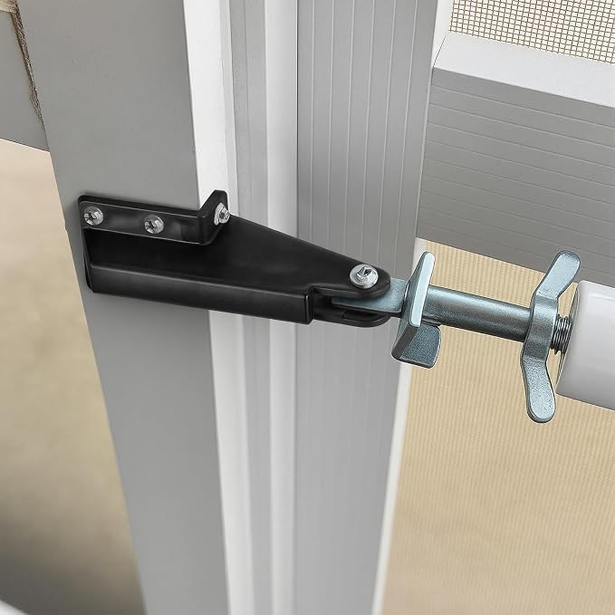 Nuanchu 2 Pack Screen Door Closer Bracket Storm Hardware Replacement Post Jamb - Image 5