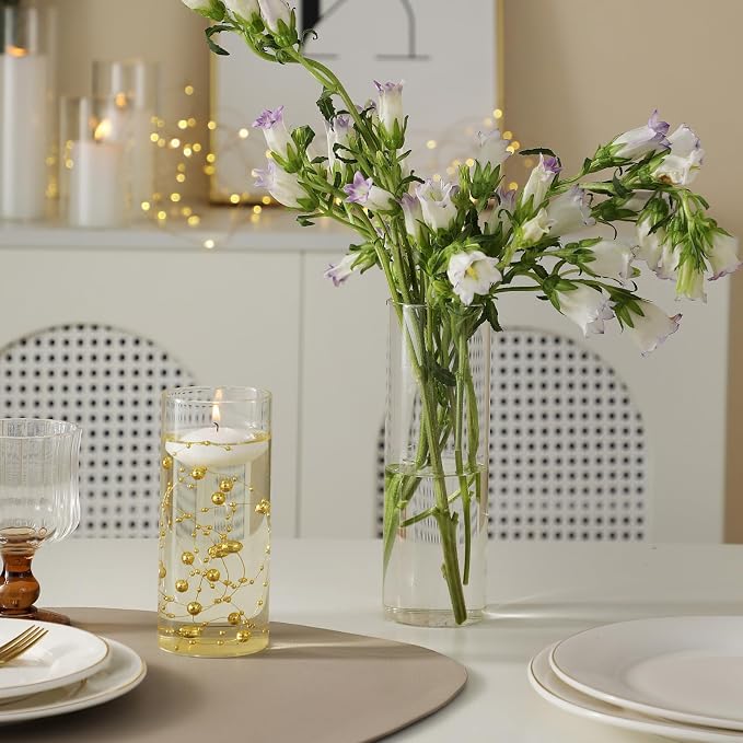 Set of 12 Glass Cylinder Vases for Centerpieces - Image 7