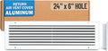 Fits 24x6 Hole | Aluminum Return Air Grille by Handua | Vent Cover Grill by Handua