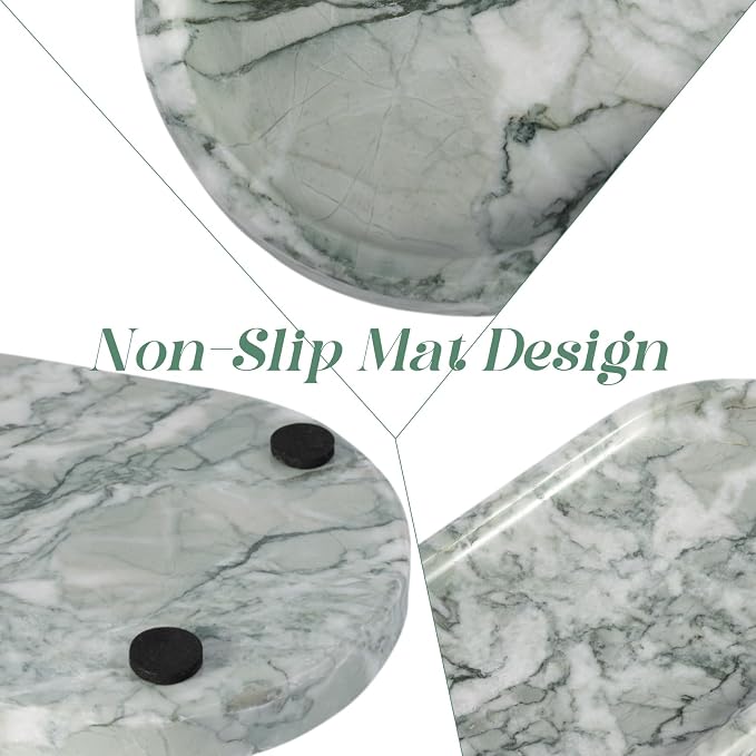 Marble Bathroom Tray for Countertop, Vanity Tray Stone Trays for Decor - Image 4