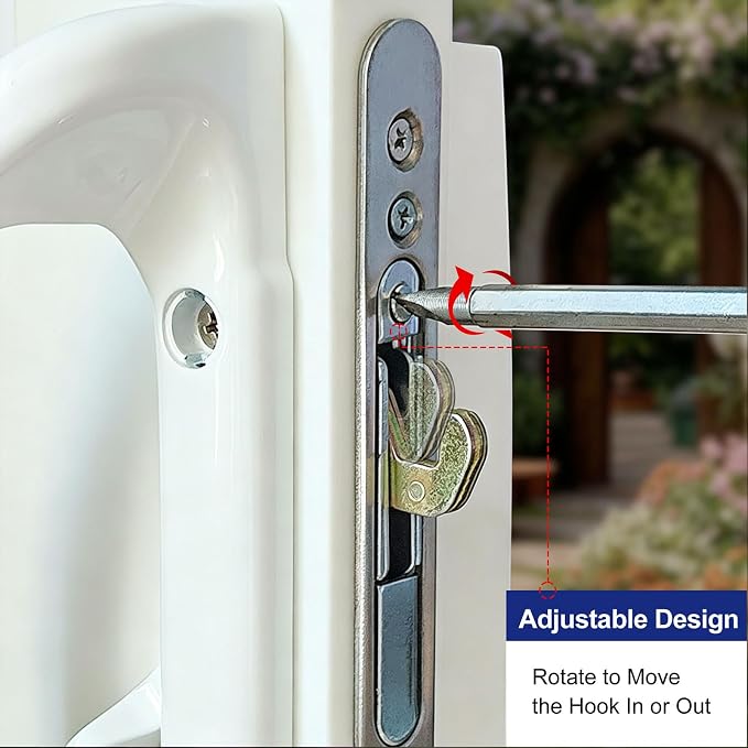 Replacement Latch for Sliding Patio Mortise Door Lock, 45° Keyway | Drop - Image 7