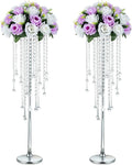 NUPTIO Tall Silver Centerpiece for Table, for Flowers Arrangement, Anniversary by Nuptio