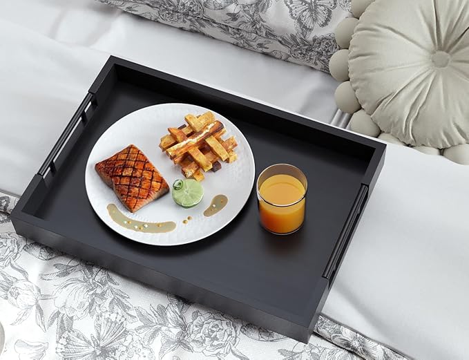 Fibogollo Set of 2 Bamboo Serving Trays - Image 2