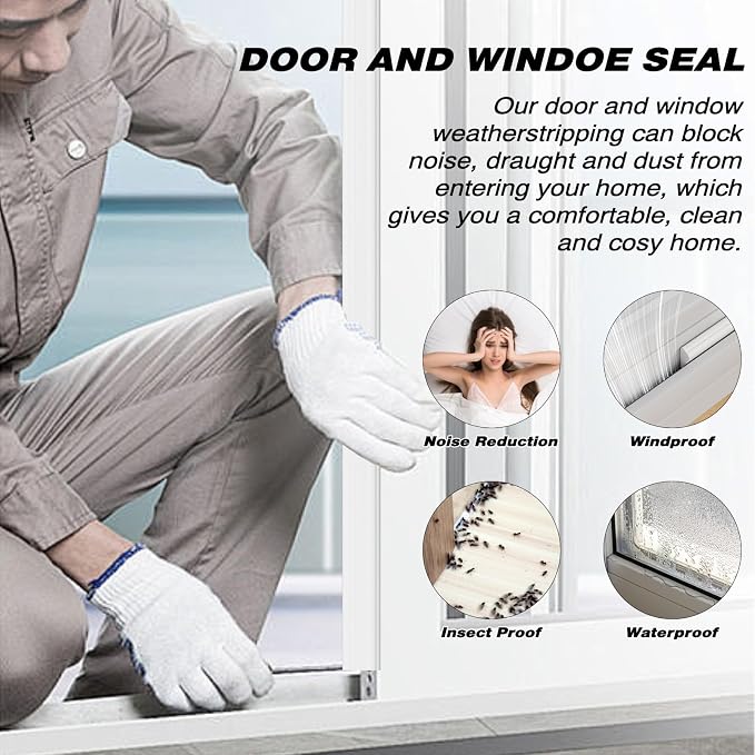 196" Wedge Weather Stripping Door Seal Strip - Image 8