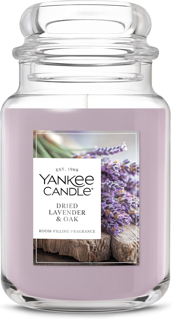 Yankee Candle Dried Lavender & Oak, Scented Candle, 22oz Large Jar by Unknown