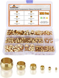 260PCS Brass 1/4" 3/8" 5/16" 1/2" 3/16" 1/8" Compression Sleeve Ferrule Kit | by Unknown