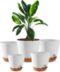 Utopia Home Self Watering Pots for Indoor Plants 6.8"/6.4"/5.9"/5.5"/4.9" Set by UTOPIAHOME