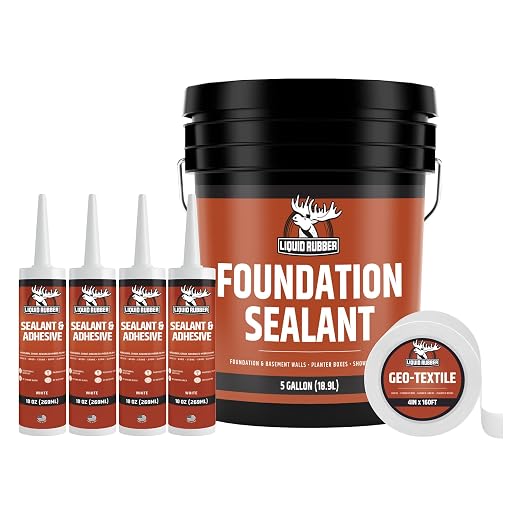 Liquid Rubber Foundation Waterproofing Kit - 5 Gal Sealer by LiquidRubber