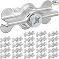 Blulu 24 Sets Alloy Steel Flush Clip by Blulu