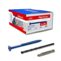 1/4 x 3-1/4" Countersunk Phillips Flat Head Blue Concrete Screw Anchors by Unknown