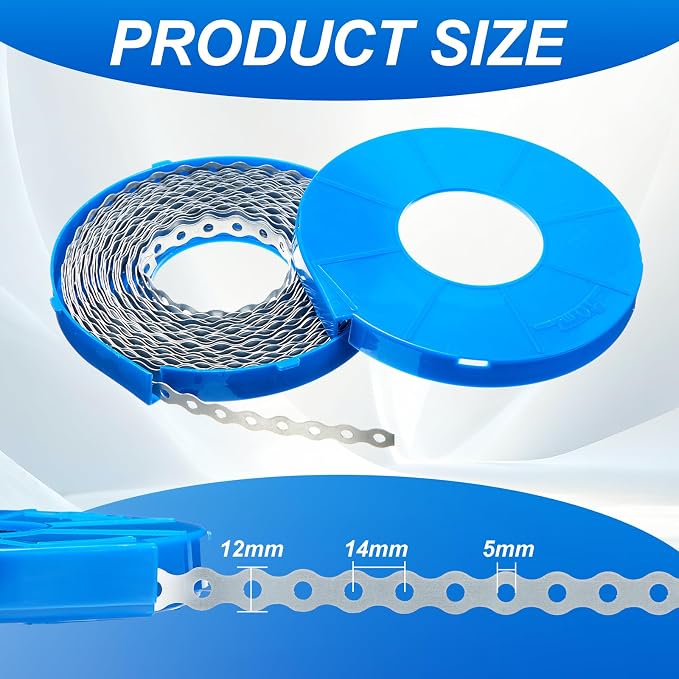 2 Pack Galvanized Metal Pipe Strap 32.8 ft Lengthx1/2 Inches Width, 32-Gauge - Image 2