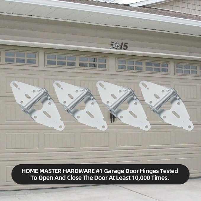 Garage Door Hinge #1, 14 Gauge Steel Replacement, Galvanized, 4 Pack | - Image 7